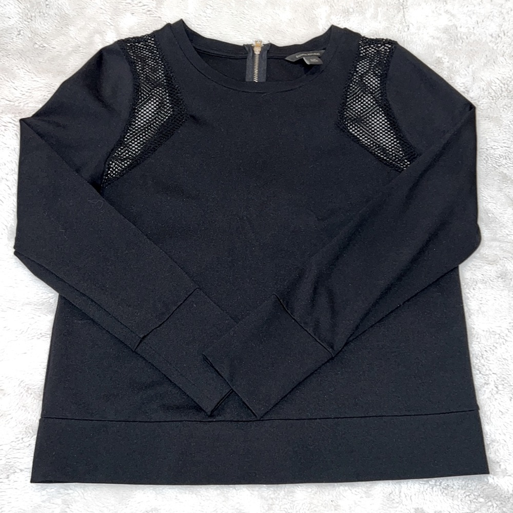 Banana Republic long-sleeve top with mesh accents